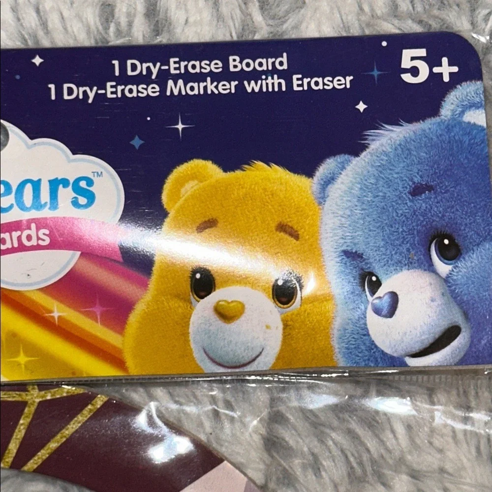 Care Bears Dry Erase Board Set Share Bear Do Nut Worry Be Happy New with Marker